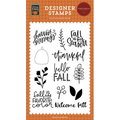 Carta Bella Welcome Fall Clear Stamps - Harvest Blessings